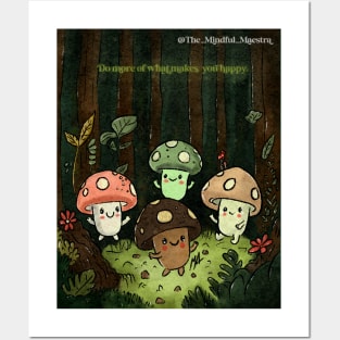 Mushroom Dance Party Posters and Art